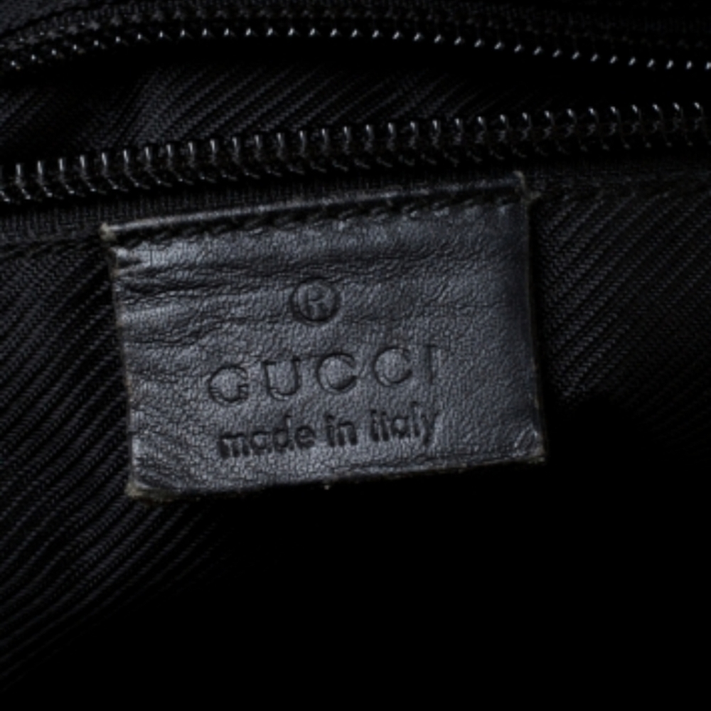 Gucci Monogram Gg Nylon Pocket Shopper Bla… - Picture 13 of 16